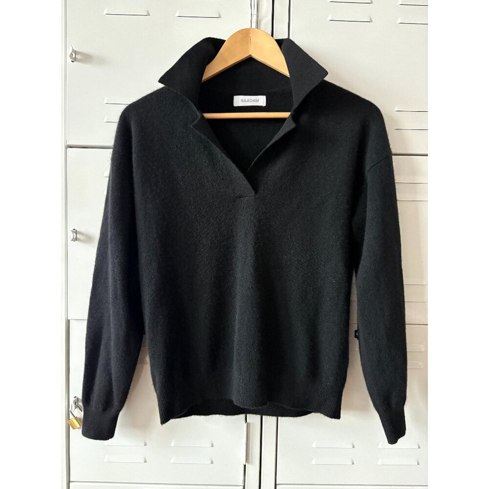 Cashmere Collared V-neck